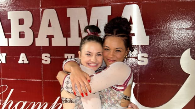 Makarri Doggette and Gabby Gladieux after Michigan State meet